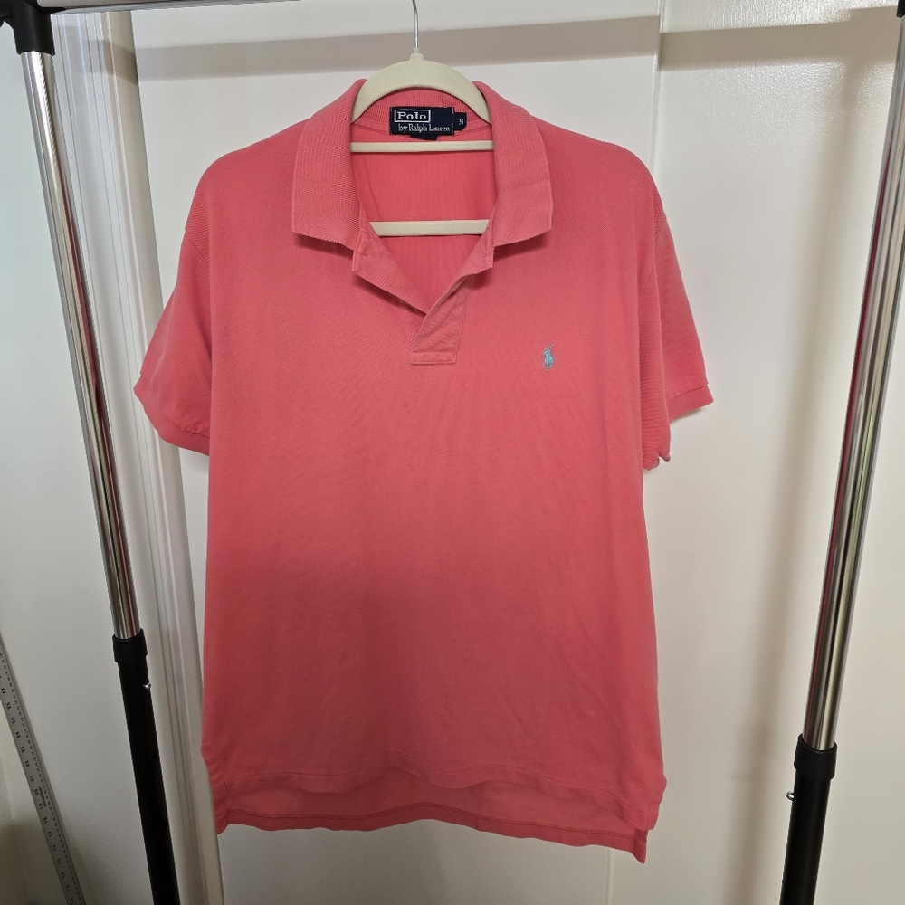 Polo by Ralph Lauren Men's Pink Polo Shirt